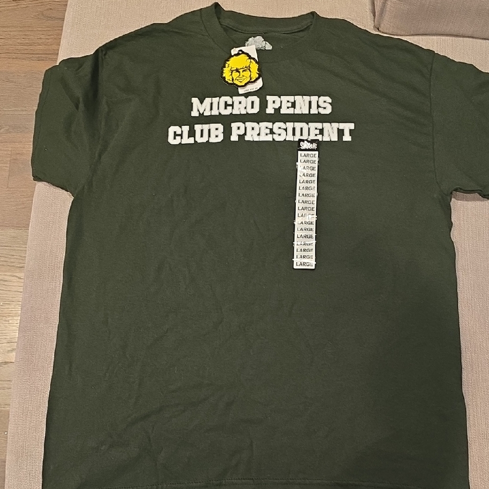 Humorous Dark Green Graphic Tee